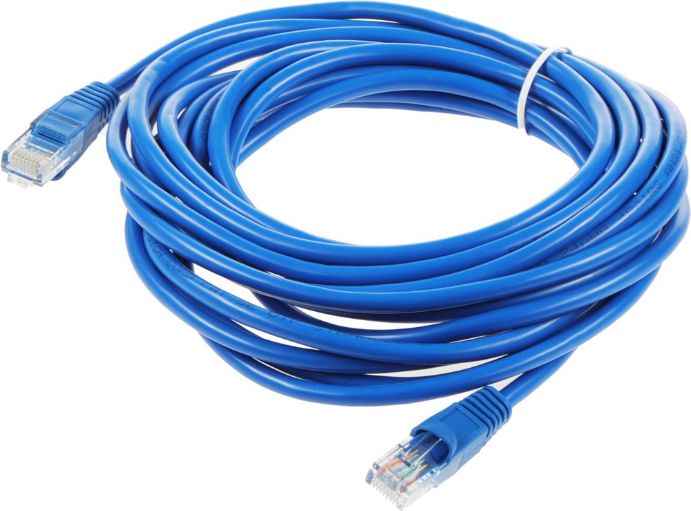 Патч-корд cat.5E molded 5м синий RJ-45 (m)-RJ-45 (m)