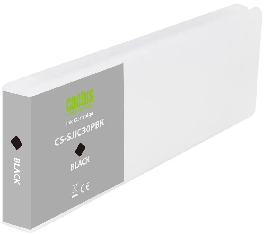 Картридж струйный Cactus CS-SJIC30PBK C33S020639 черный (295мл) для Epson ColorWorks TM-C7500G с чипом