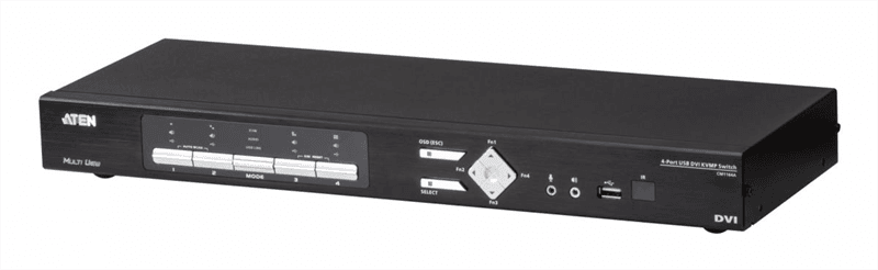 КВМ перевключатель ATEN 4-Port USB DVI Multi-View KVMP Switch