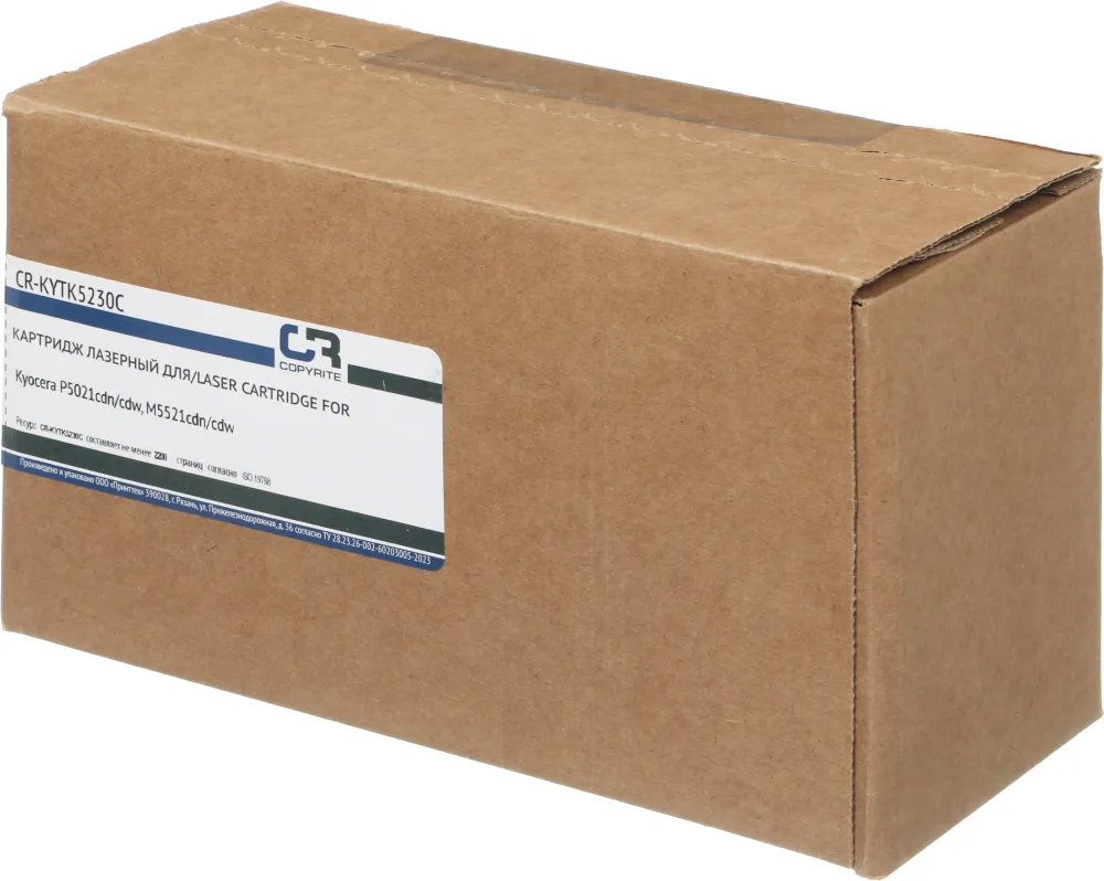 Картридж лазерный CopyRite CR-KYTK5230C TK-5230C голубой (2200стр.) для Kyocera P5021cdn/cdw/ M5521cdn/cdw