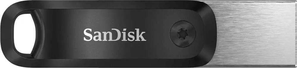 Флеш Диск Sandisk 64GB iXpand Go SDIX60N-064G-GN6NN USB3.0 черный/серебристый