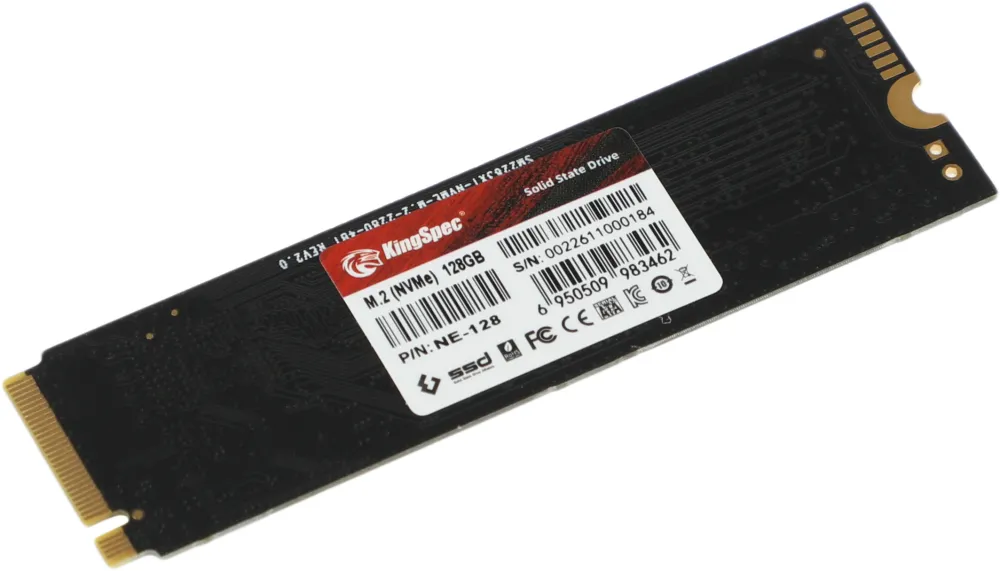Накопитель SSD Kingspec PCIe 3.0 x4 128GB NE-128 M.2 2280