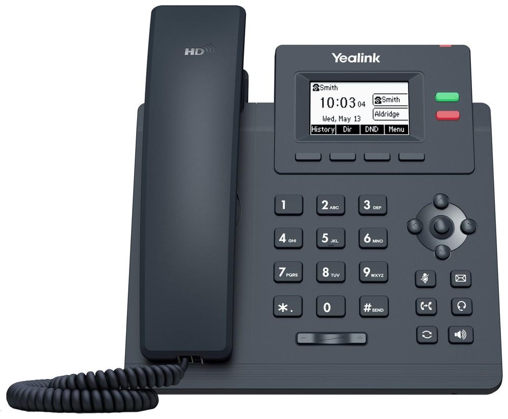 Yealink SIP-T31G, Телефон SIP 2 линии, PoE, GigE, БП в комплекте