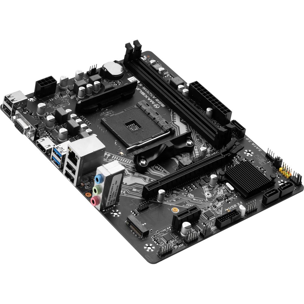 Материнская плата MAXSUN MS-Challenger A520M-K (Socket AM4, mATX, 2*DDR4, VGA/HDMI, 3*SATA3, 1*M.2, 1*PCIEx16/1*PCIEx1, 4*USB2.0, 2*USB 3.2 Gen1, LAN 1*1G, RTL)