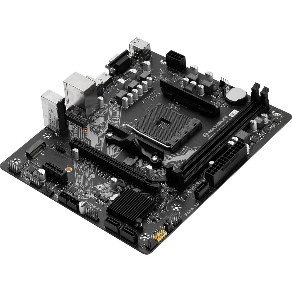 Материнская плата MAXSUN MS-Challenger A520M-K (Socket AM4, mATX, 2*DDR4, VGA/HDMI, 3*SATA3, 1*M.2, 1*PCIEx16/1*PCIEx1, 4*USB2.0, 2*USB 3.2 Gen1, LAN 1*1G, RTL)