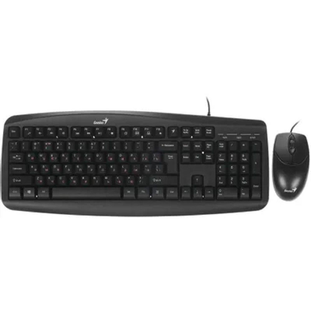 Клавиатура + мышь Genius Smart KM-200 {комплект, черный, USB} [31330003402/31330003416]