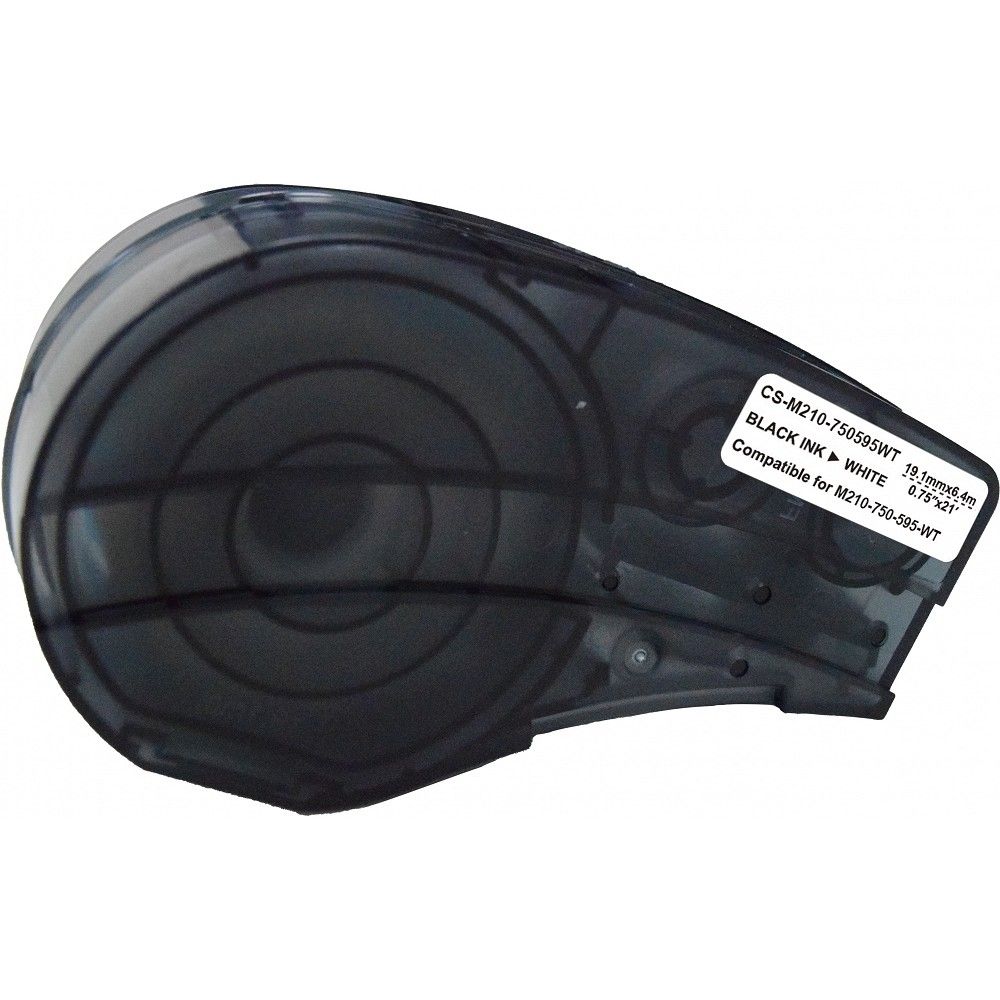 Картридж ленточный Cactus CS-M210-750595WT M210-750-595-WT черный на белом 19.1x6.4 для Brady M210/M211/M210-LAB с чипом