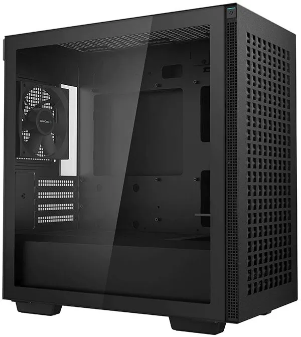 Корпус Deepcool CH370 черный без БП mATX 7x120mm 4x140mm 2xUSB3.0 audio bott PSU