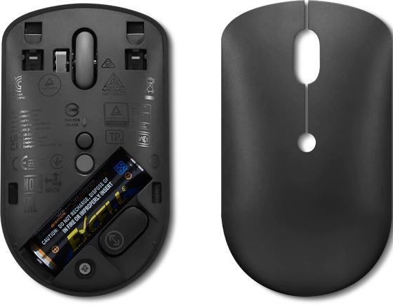 Мышь Lenovo 400 черный оптическая 2400dpi беспров. USB-C 3but (GY51D20865)