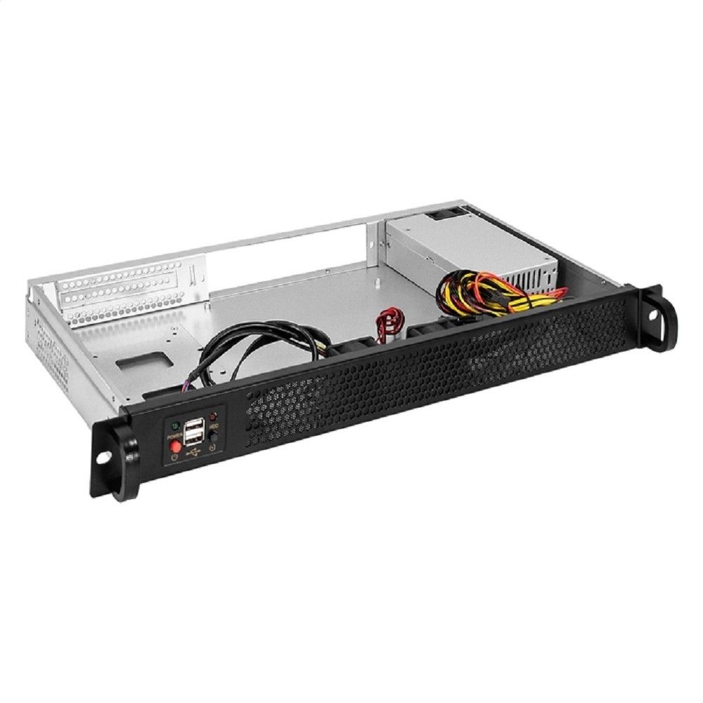 Exegate EX298546RUS Серверный корпус ExeGate Pro 1U250-11 <RM 19", высота 1U, глубина 250, БП 1U-F250AS, 2*USB>