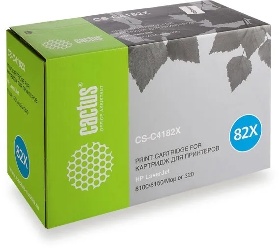 Картридж лазерный Cactus CS-C4182X черный (20000стр.) для HP LJ 8100/8150/Mopier 320 без чипа