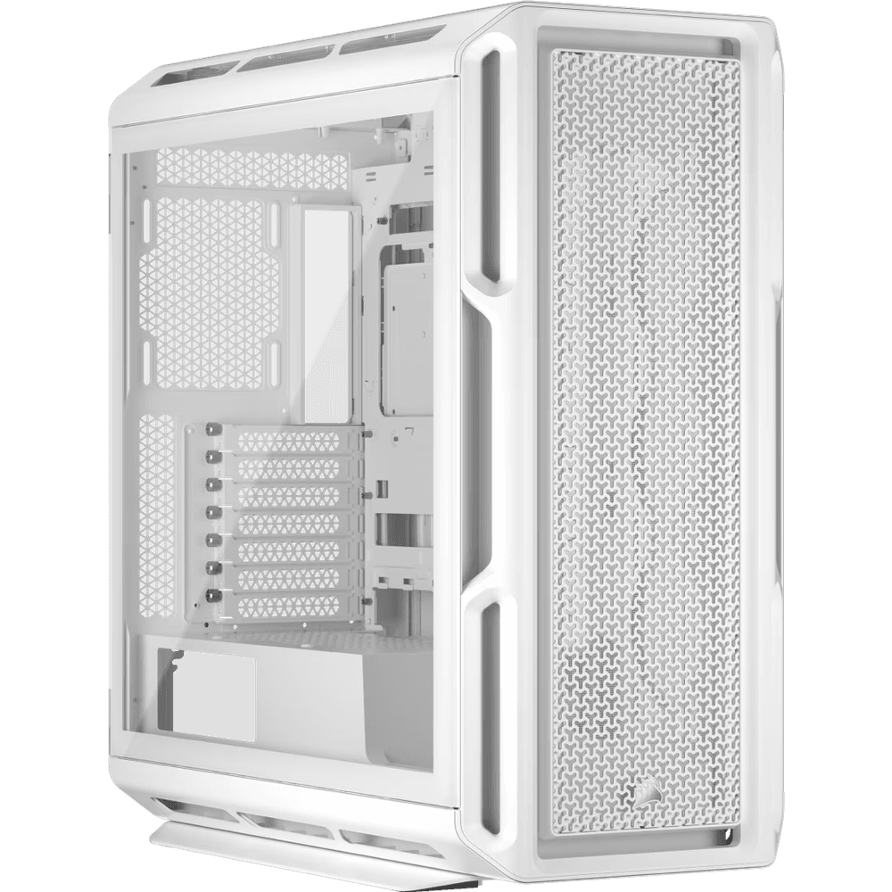 Корпус без блока питания/ Case Corsair 5000T, Midi-Tower, TG, no fan, 4xUSB-A 3.2, 1xUSB 3.2 Type-C, E-ATX, ATX, mATX, mITX White