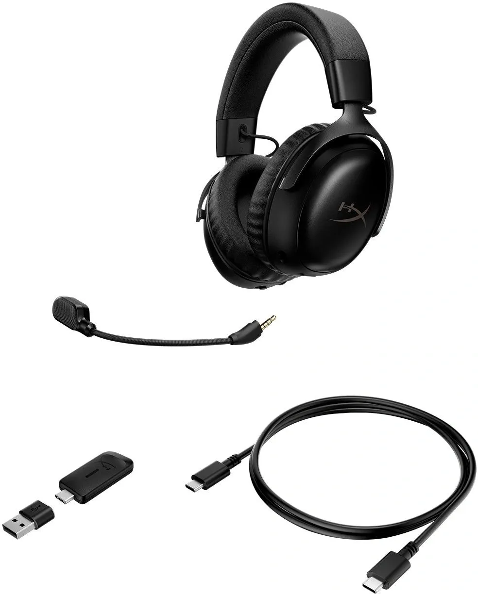 Наушники с микрофоном HyperX Cloud III S wireless черный (A59YZAA)