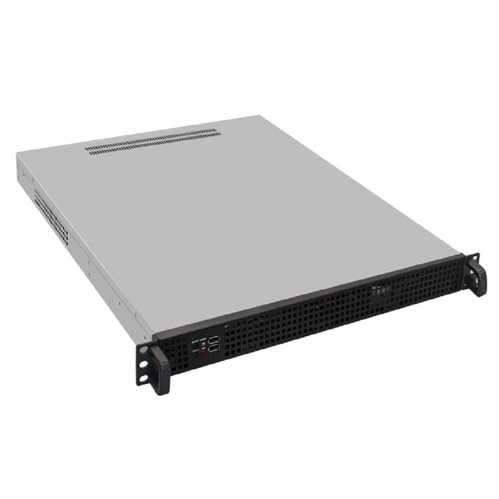 Exegate EX265502RUS Серверный корпус Exegate Pro 1U550-04 <RM 19", высота 1U, глубина 550, БП 300DS, USB>