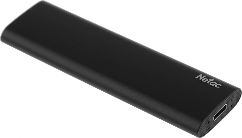 Накопитель SSD Netac USB-C 250GB NT01ZSLIM-250G-32BK Z Slim черный