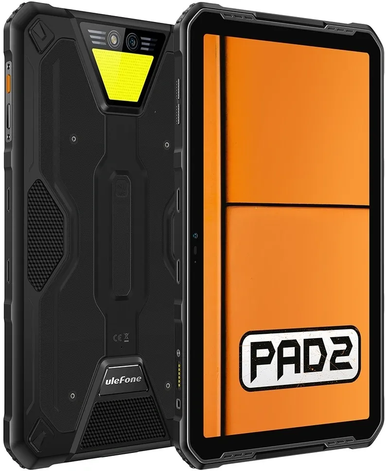 Планшет Ulefone Armor Pad 2 G99 (2.2) 8C RAM8Gb ROM256Gb 11" IPS 2000x1200 4G Android 13 черный/оранжевый 48Mpix 16Mpix BT WiFi microSD 2Tb 18600mAh 84hr 840hrs