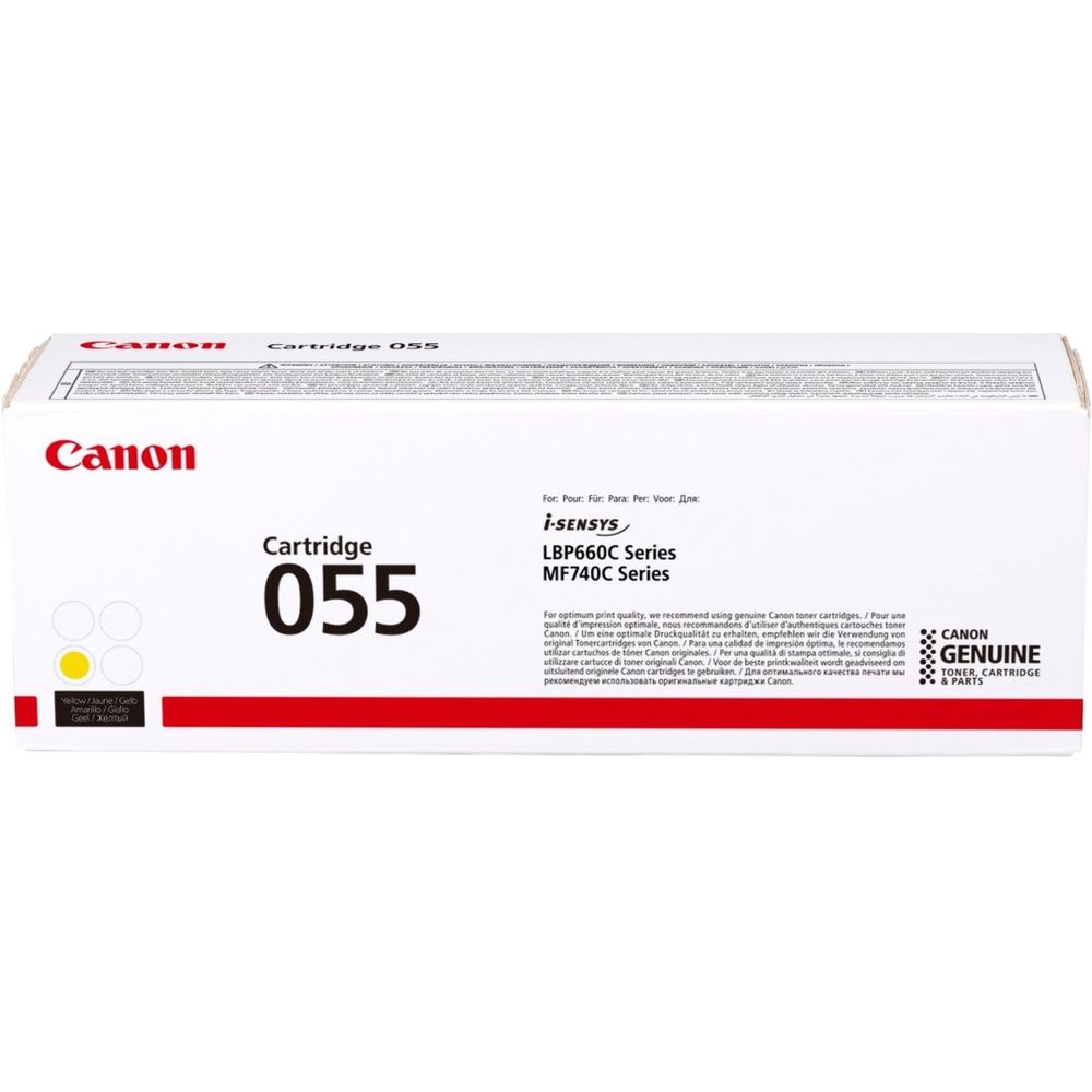 Картридж лазерный Canon 055Y 3013C002 желтый бар.в компл. (2100стр.) для Canon LBP663Cdw/LBP664Cx/MF746Cx/MF742Cdw/MF744Cdw