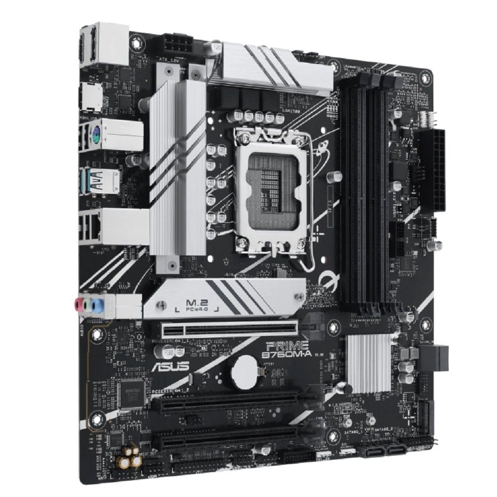 Материнская плата Asus PRIME B760M-A-CSM Soc-1700 Intel B760 4xDDR5 mATX AC`97 8ch(7.1) 2.5Gg RAID+HDMI+DP