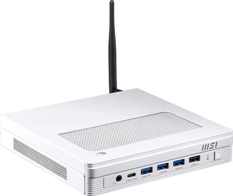 Неттоп MSI Pro DP10 A14MG-014BRU i3 14100 (3.5) UHDG 730 без ОС 2x2.5GbitEth WiFi BT 120W белый (936-B21012-014)