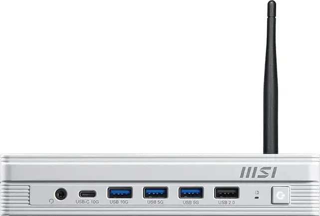 Неттоп MSI Pro DP10 A14MG-014BRU i3 14100 (3.5) UHDG 730 без ОС 2x2.5GbitEth WiFi BT 120W белый (936-B21012-014)