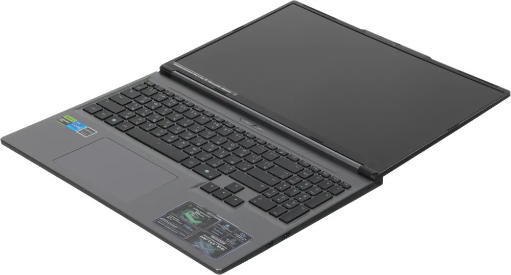 Ноутбук Maibenben X16C-i54456 Core i5 14450HX 16Gb SSD512Gb NVIDIA GeForce RTX 5060 8Gb 16" IPS FHD+ (1920x1200) Linux grey WiFi BT Cam (X16C-I544560F44LG4E10)