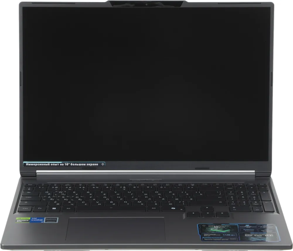 Ноутбук Maibenben X16C-i54456 Core i5 14450HX 16Gb SSD512Gb NVIDIA GeForce RTX 5060 8Gb 16" IPS FHD+ (1920x1200) Linux grey WiFi BT Cam (X16C-I544560F44LG4E10)