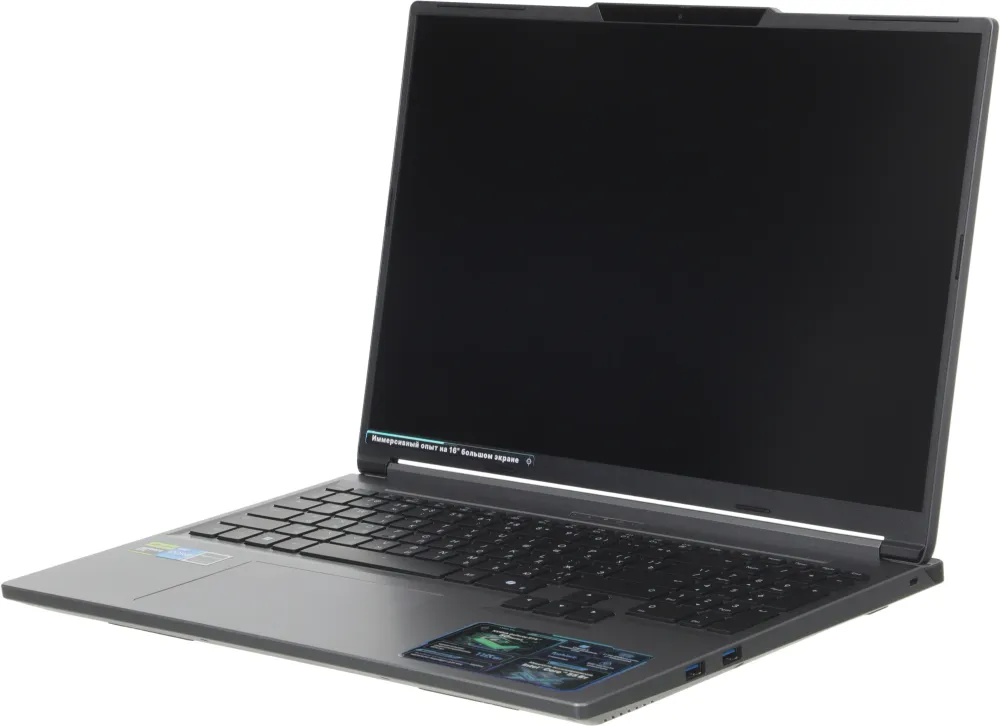 Ноутбук Maibenben X16C-i54456 Core i5 14450HX 16Gb SSD512Gb NVIDIA GeForce RTX 5060 8Gb 16" IPS FHD+ (1920x1200) Linux grey WiFi BT Cam (X16C-I544560F44LG4E10)