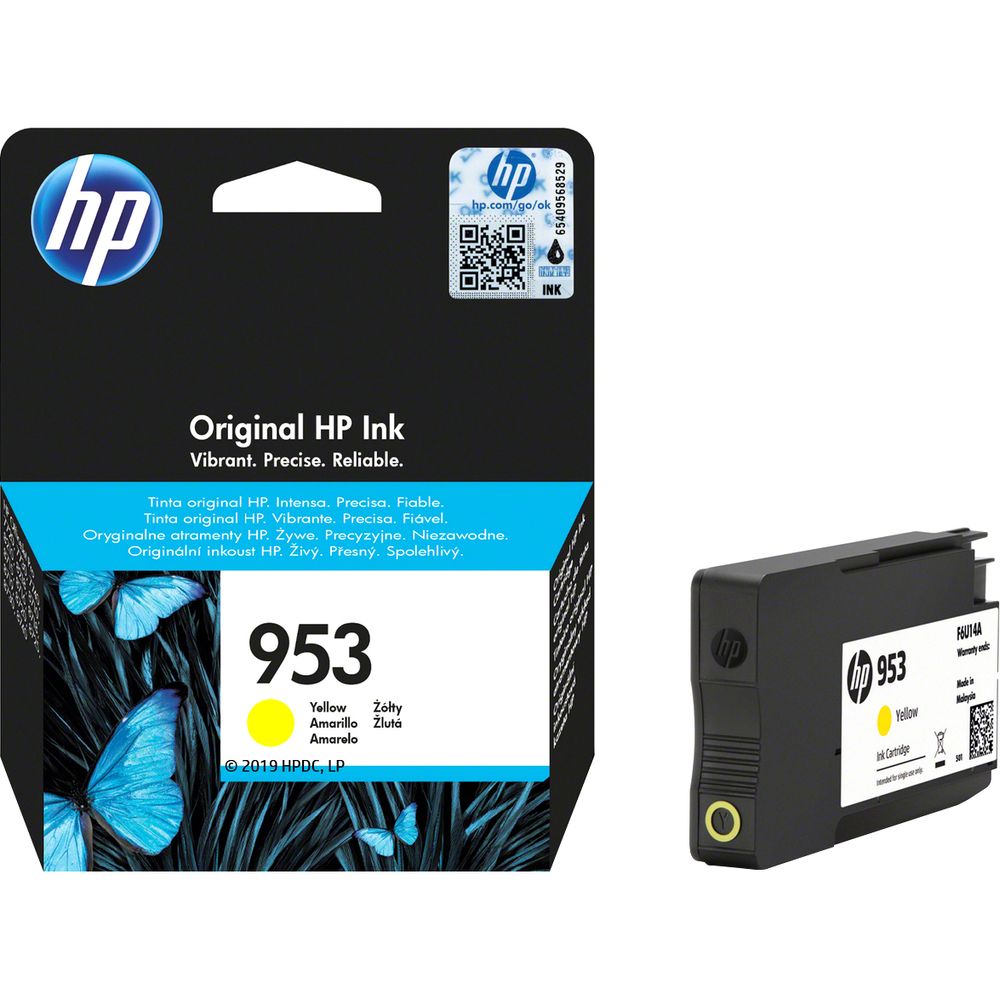 Картридж струйный HP 953 F6U14AE желтый (700стр.) для HP OJP 8710/8715/8720/8730/8210/8725