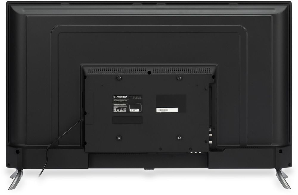 Телевизор LED Starwind 43" SW-LED43UG400 Яндекс.ТВ стальной 4K Ultra HD 60Hz DVB-T DVB-T2 DVB-C DVB-S DVB-S2 USB WiFi Smart TV