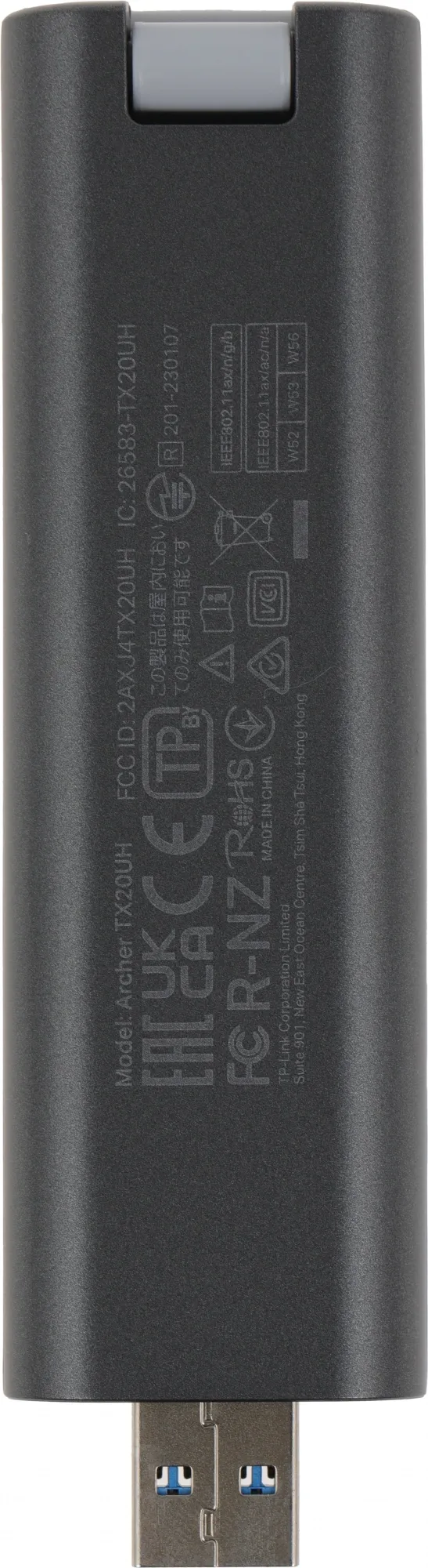 Сетевой адаптер Wi-Fi TP-Link Archer TX20UH AX1800 USB 3.0 (ант.внеш.несъем.) 2ант. (упак.:1шт)