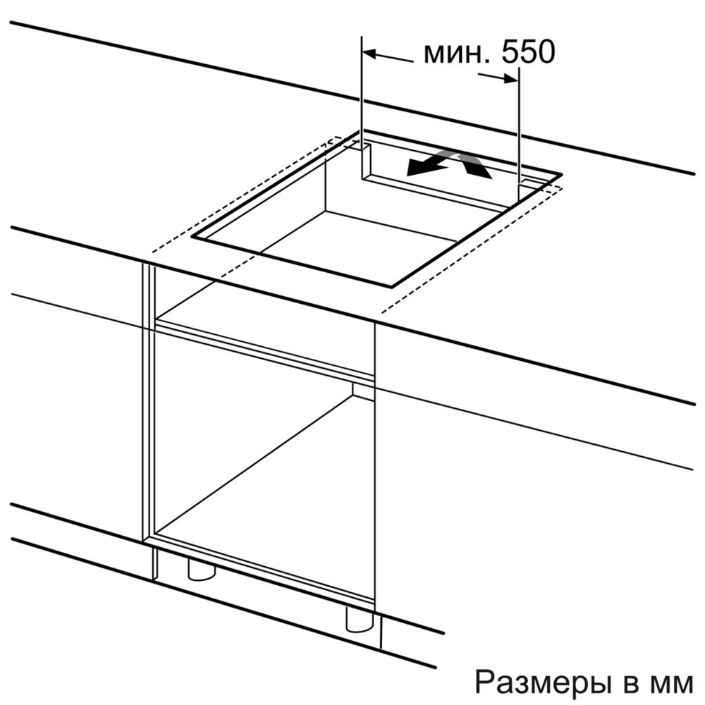 Индукционная варочная поверхность Bosch PIE631HB1E черный