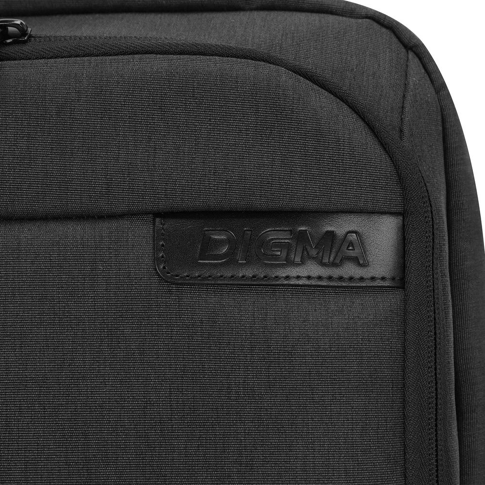 Рюкзак для ноутбука 15.6" Digma Business B1 черный полиэстер (DGBP15B1BK)