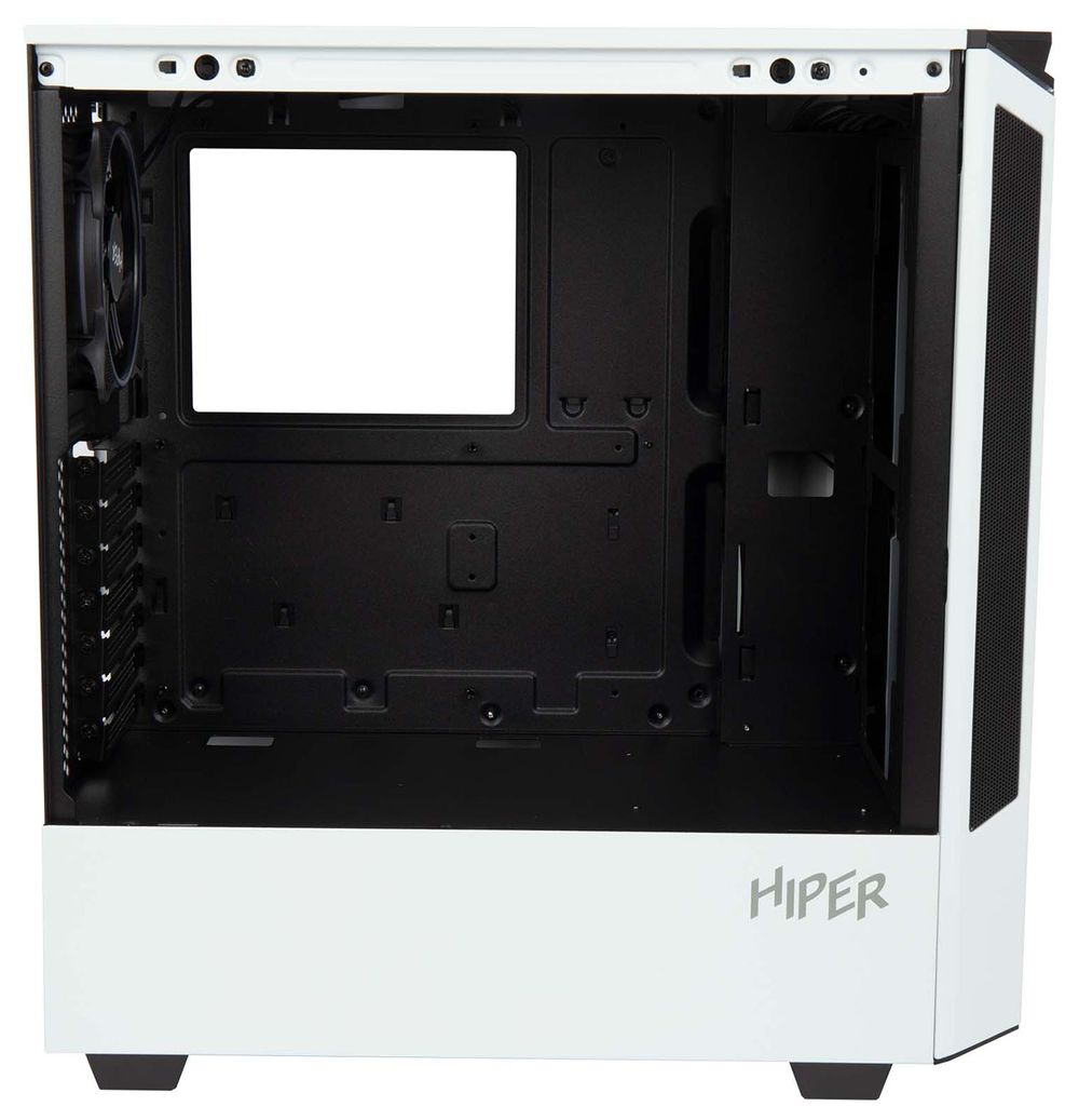 Корпус Hiper PW81 белый без БП ATX 4x120mm 2xUSB2.0 2xUSB3.0 audio bott PSU