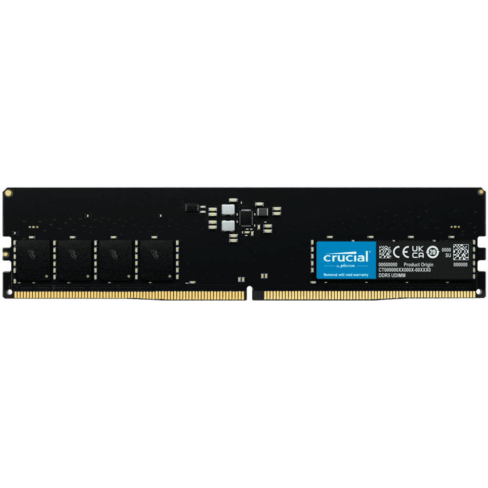 Модуль памяти Crucial 16GB DDR5 5600 DIMM Classic Non-ECC, CL46, 1.1V, Tray