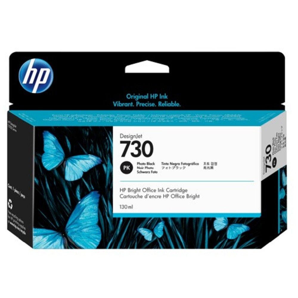 Картридж струйный HP 730 P2V67A фото черный (130мл) для HP DJ T1700