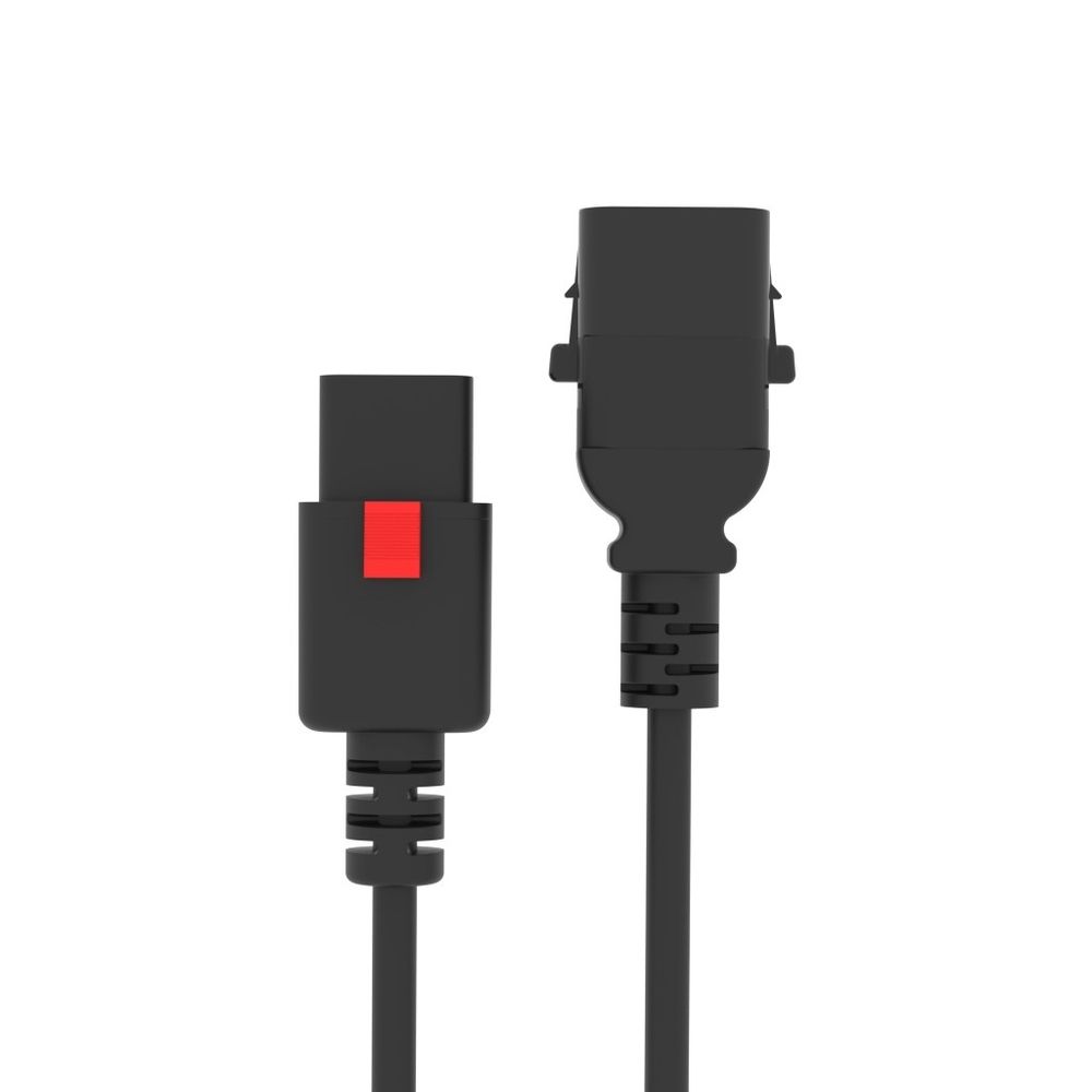 Кабель питания Filum FL-PC-C13F/C14F-C1-1.8-BK 3x1.0 С13 - C14 с фиксацией, 220/250В, 10А, черный, 1.8м (1111317)