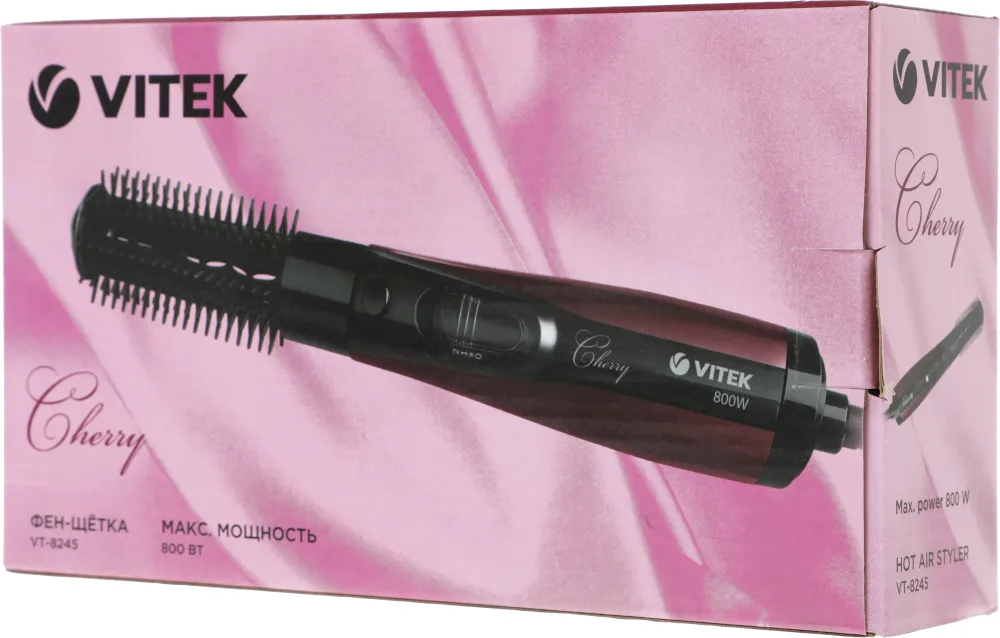 Фен-щетка Vitek VT-8245 800Вт черный