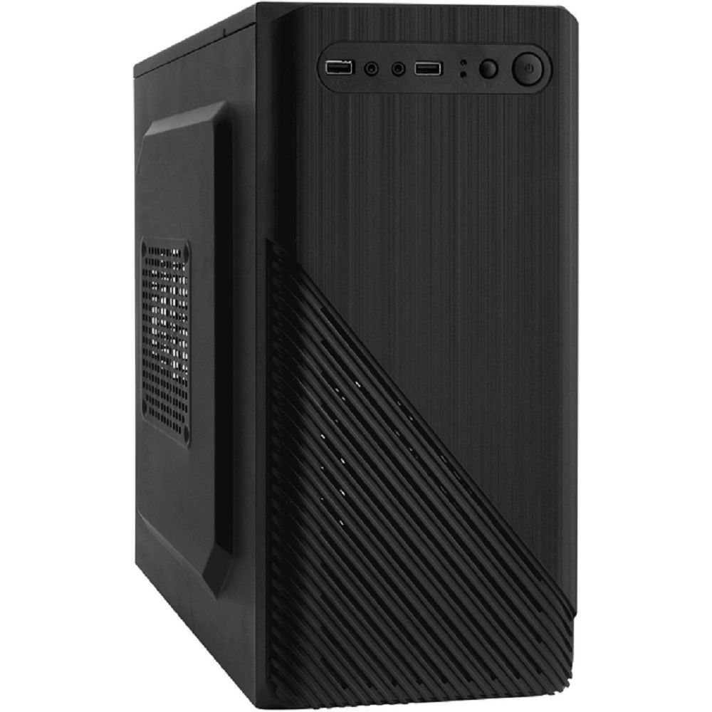 Exegate EX277798RUS Корпус Minitower BAA-103 Black, mATX, <AAA400, 80mm>, 2*USB, Audio