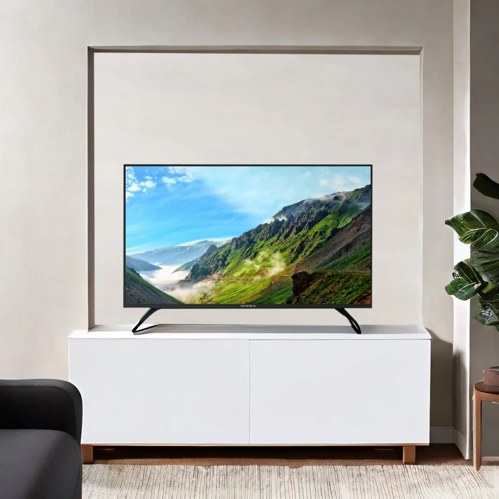 Телевизор LED Supra 50" STV-LC50ST0045U черный 4K Ultra HD 60Hz DVB-T DVB-T2 DVB-C DVB-S DVB-S2 USB WiFi Smart TV