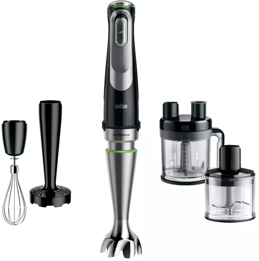 Блендер погружной Braun MultiQuick 9 MQ9195XLI 1200Вт черный