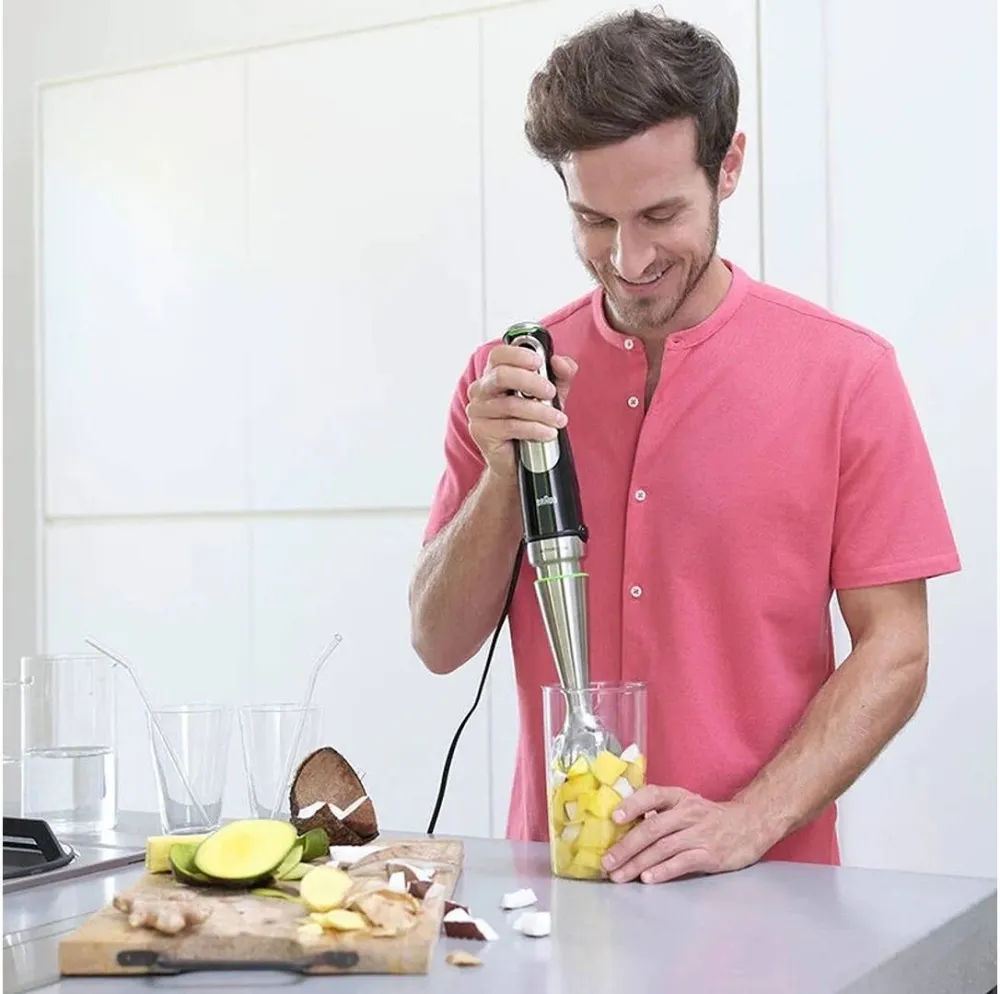 Блендер погружной Braun MultiQuick 9 MQ9195XLI 1200Вт черный