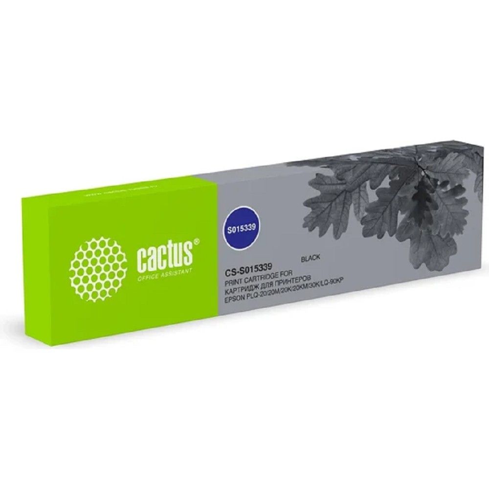 Картридж матричный Cactus CS-S015339 S015339 6.35x30 черный для Epson PLQ-20/20M/20K/20KM/30K/LQ-90KP