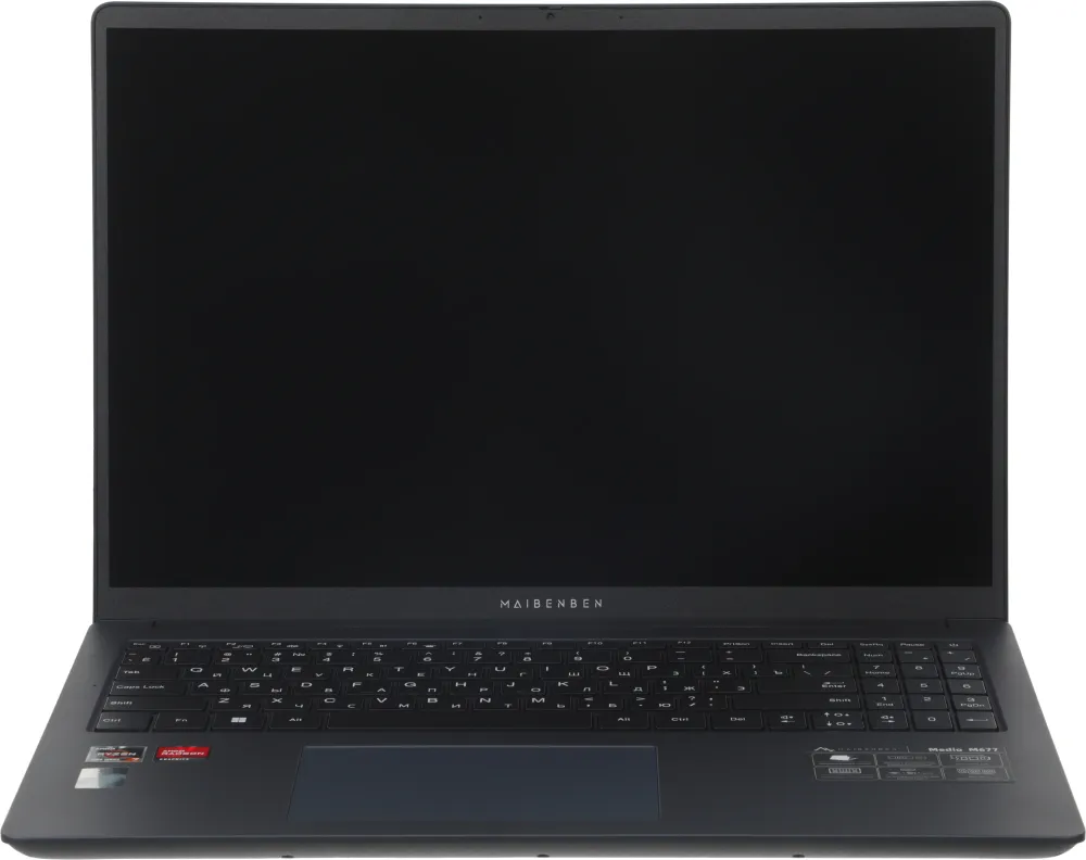 Ноутбук Maibenben M677 Ryzen 7 7730U 16Gb SSD512Gb AMD Radeon 16" IPS FHD+ (1920x1200) Windows 11 Home blue WiFi BT Cam 4000mAh (M6770F140HU4E10)