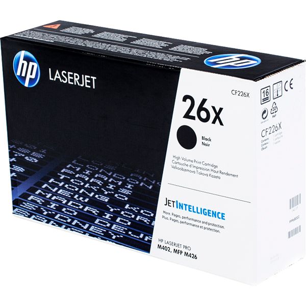 Картридж лазерный HP 26X CF226X черный бар.в компл. (9000стр.) для HP LJ Pro M402/M426