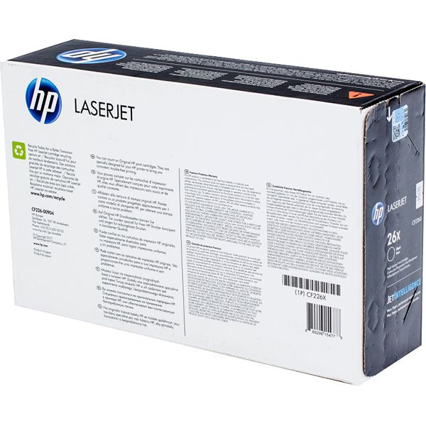 Картридж лазерный HP 26X CF226X черный бар.в компл. (9000стр.) для HP LJ Pro M402/M426