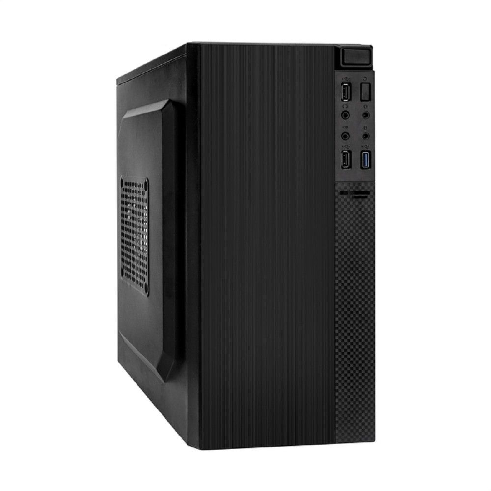 Exegate EX299147RUS Корпус Minitower ExeGate BAA-104U-UNS400 (mATX, БП UNS400 с вент. 12см, 2*USB+1*USB3.0, аудио, черный)