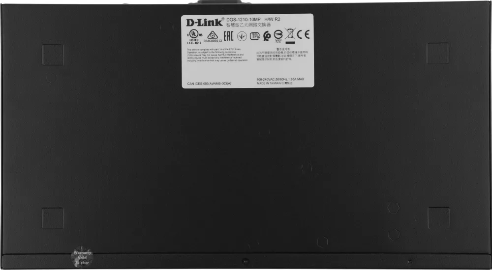 Коммутатор D-Link DGS-1210-10MP/FL2A Управляемый L2 коммутатор с 8 портами 10/100/1000Base-T и 2 портами 1000Base-X SFP (8 портов PoE 802.3af/at, PoE-бюджет 130 Вт)