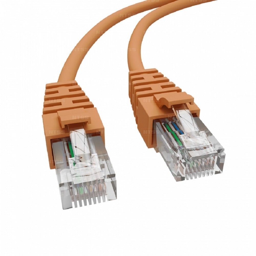 NTSS Патч-корд NTSS RJ45/8P8C, T568B UTP 6 кат. литой, 1 метр, LSZH, оранжевый NTSS-PC-UTP-RJ45-6-1.0-LSZH-OR