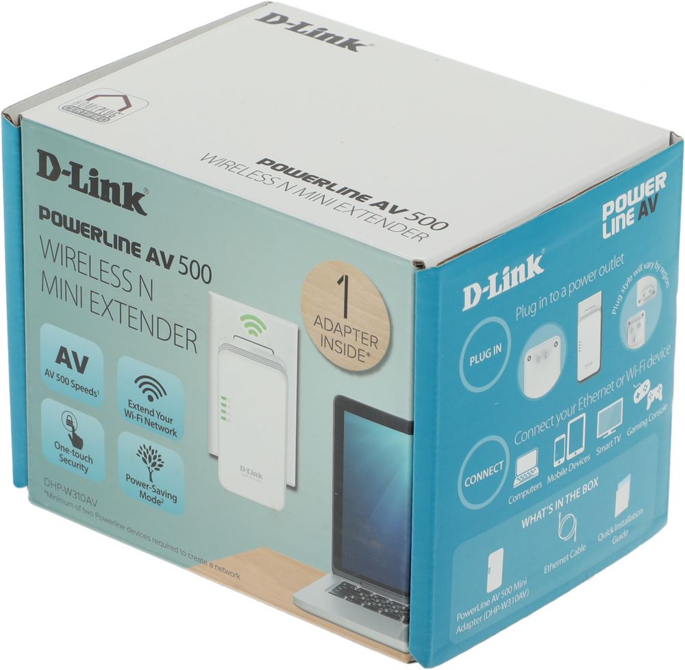 Сетевой адаптер Powerline D-Link DHP-W310AV Ethernet