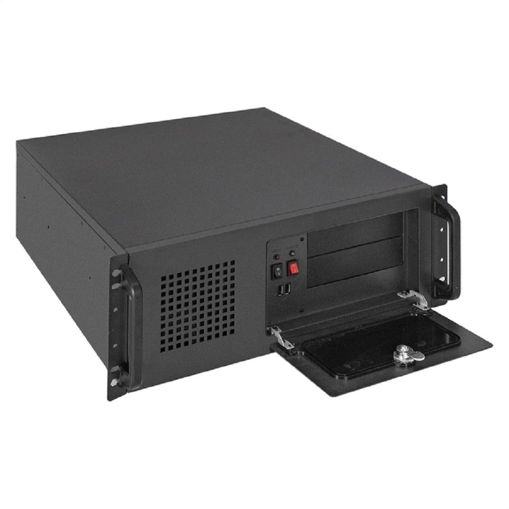 Exegate EX295915RUS Серверный корпус ExeGate Pro 4U450-17 <RM 19", высота 4U, глубина 450, БП 1200PPH-SE 80 PLUS® Bronze, 2*USB>